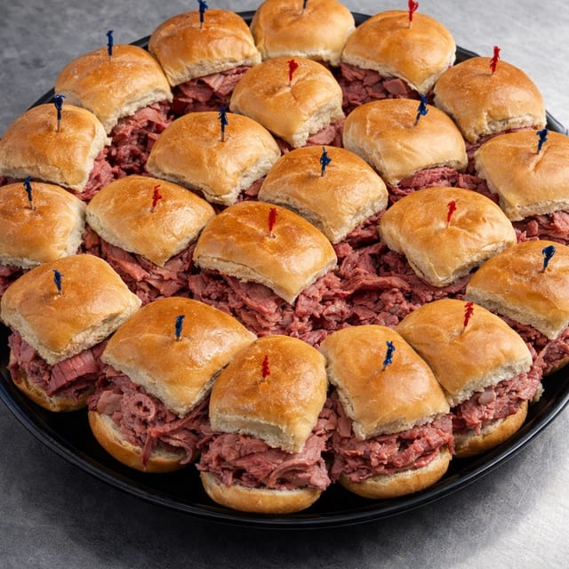Roast Beef Sliders.