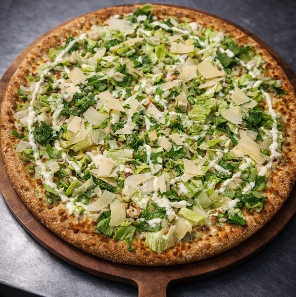Chicken Caesar Pizza.