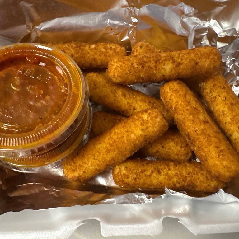 Savor our mozzarella sticks