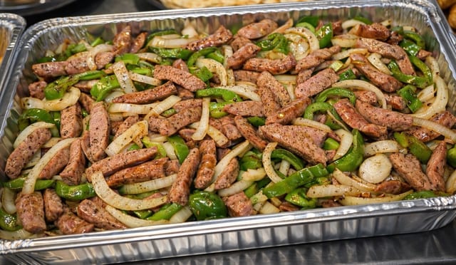 Sausage, Peppers and Onions - Full Size.