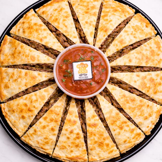 Cheese Steak Quesadilla Platter.