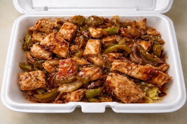 Chicken Fajita Rice bowl.