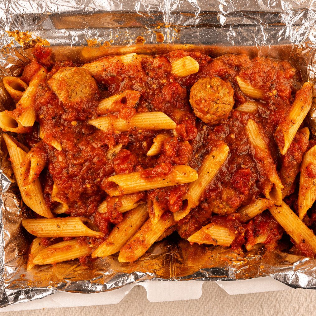 Ziti & Meatball.