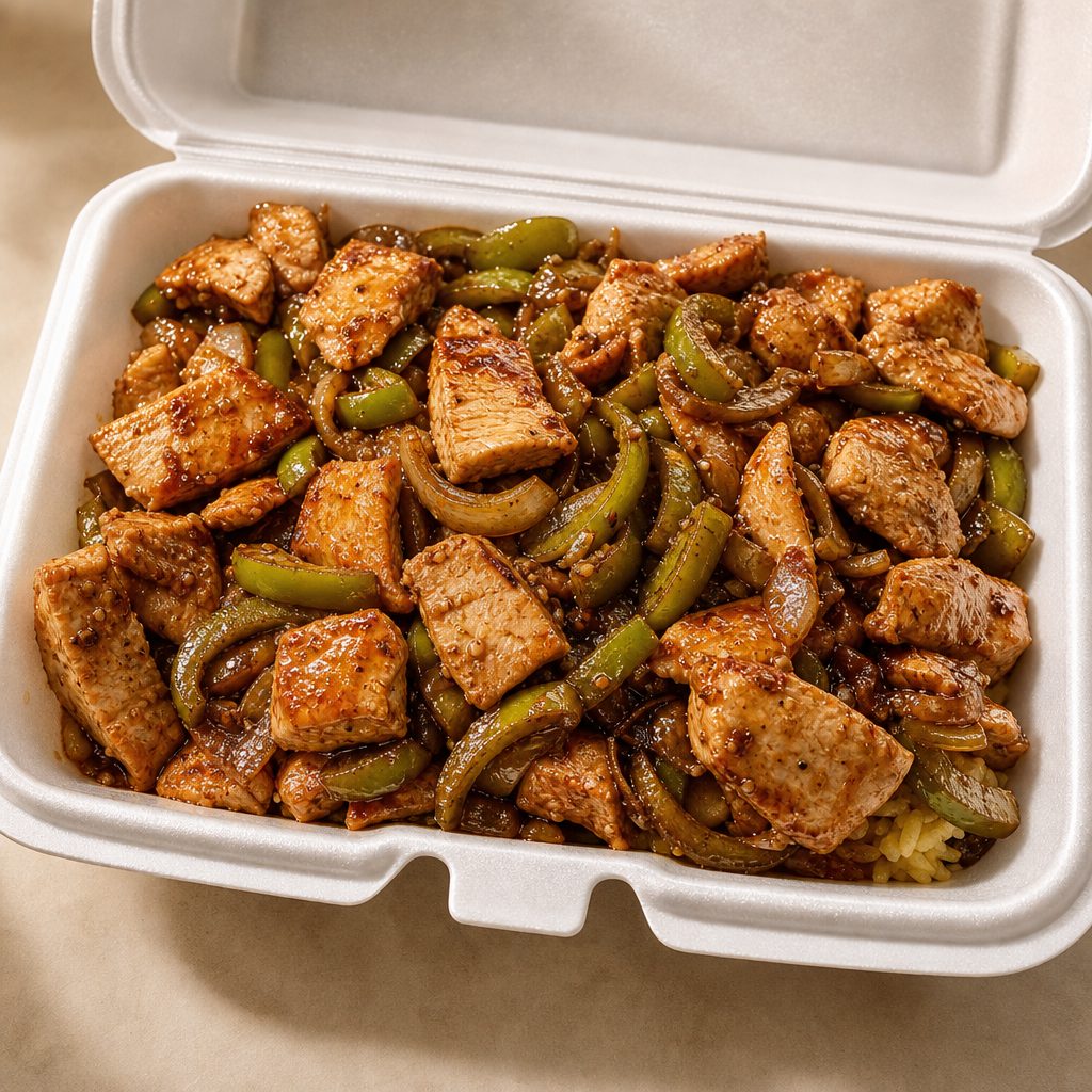 Chicken Fajita Rice bowl.