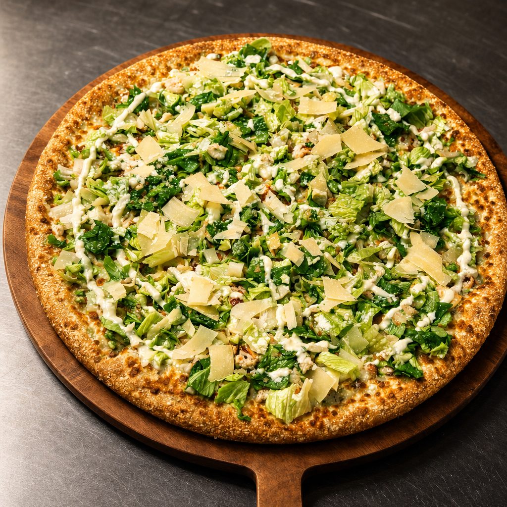 Chicken Caesar Pizza.