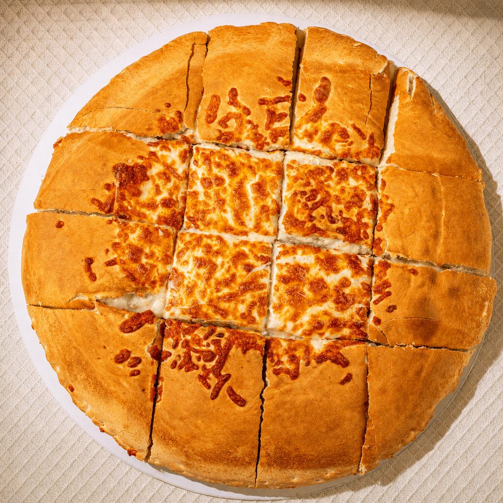 Pete’s Cheesy Pepperoni Calzone.