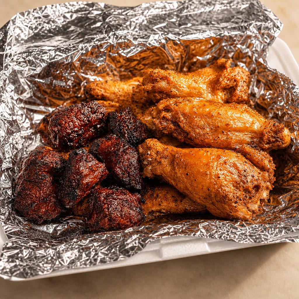 Choice Of 3 Meat Combo Dinner.