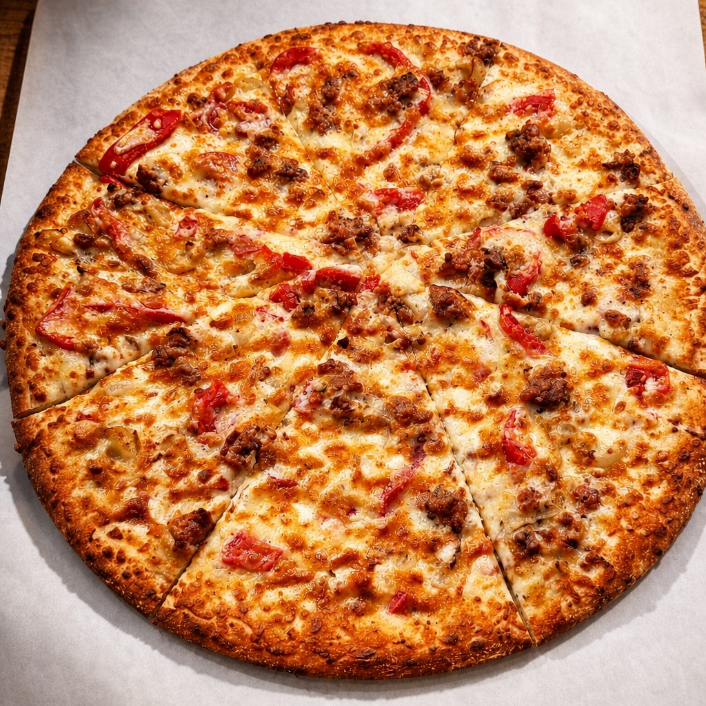 Carmelazano Pizza.
